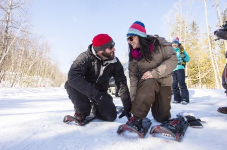SNOWSHOEING